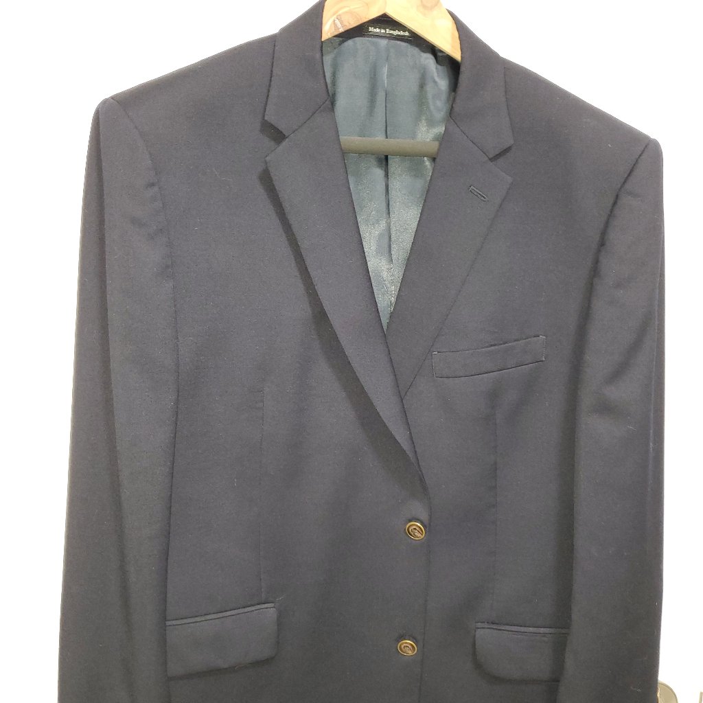 Joseph And Feiss Navy Wool Blazer 48r